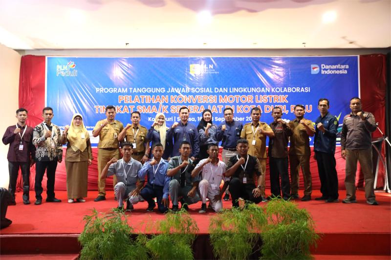Komitmen Energi Bersih, PLN UID Riau & Kepri serta PLN MCTN Gelar Pelatihan Konversi Motor Listrik di Duri