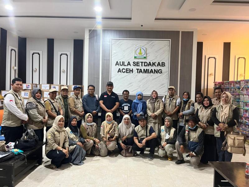 Bentuk Kepedulian, PGRI Bengkalis Salurkan Bantuan Bencana ke Aceh Tamiang