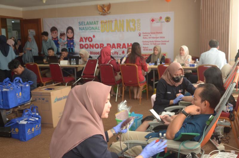 Peringati Bulan K3 Nasional 2026, PT BSP Gelar Donor Darah