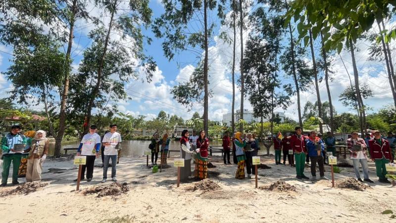 PT BSP Bersama SKK Migas Sumbagut Tanam Pohon di Dayun, Dorong Ekowisata dan Lingkungan Hijau