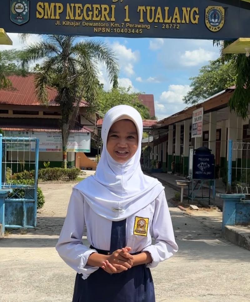 Khalisa Naura Arkhana Wakili Siak di Bintang Sobat SMP 2026, Usung Program Anti-Bullying AMANAH